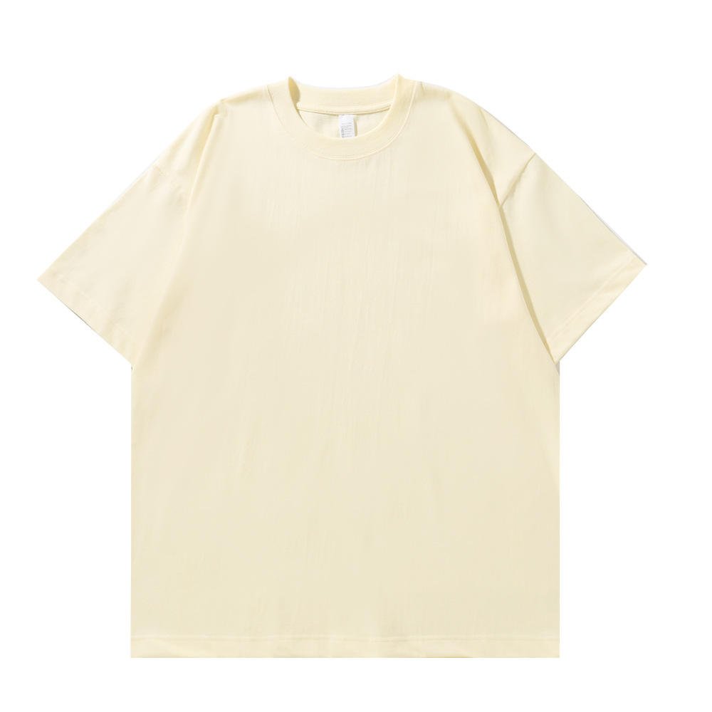 High Quality 260 Gsm 100% Cotton Drop Shoulder Heavyweight T-Shirt Blank Heavy Cotton Custom Printing Mens Oversized T Shirt