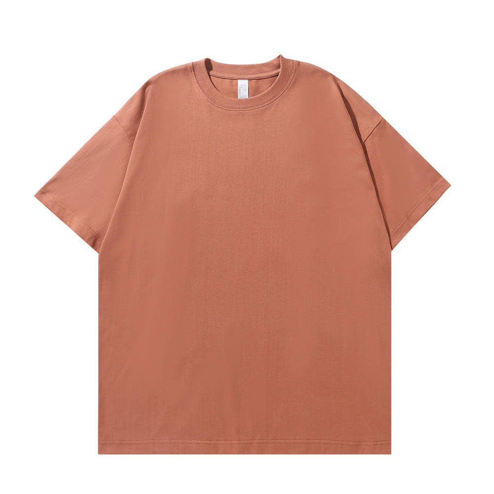 High Quality 260 Gsm 100% Cotton Drop Shoulder Heavyweight T-Shirt Blank Heavy Cotton Custom Printing Mens Oversized T Shirt