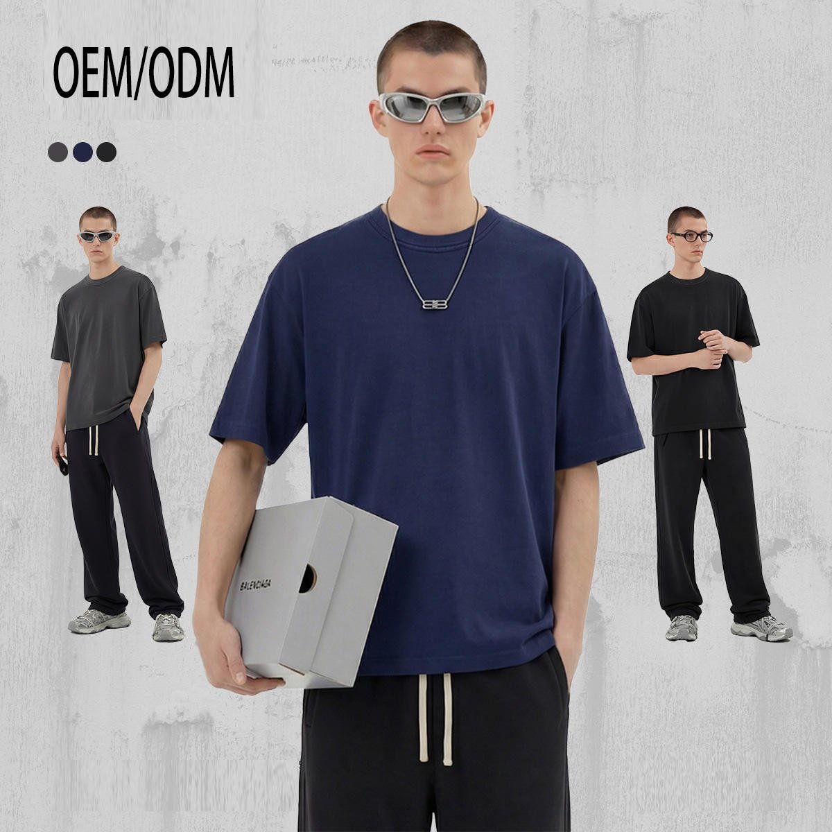 Custom Plain Heavyweight T-shirt Luxury Tshirt Custom Print logo Blank t Shirt Oversize Men's T shirt for Men