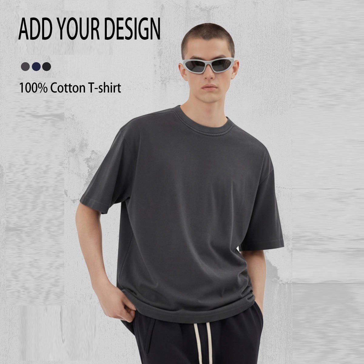 Custom Plain Heavyweight T-shirt Luxury Tshirt Custom Print logo Blank t Shirt Oversize Men's T shirt for Men