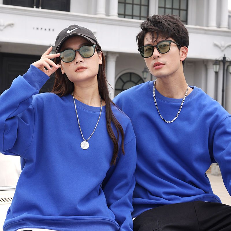 Wholesale Men Cotton Pullover Custom Logo sweatshirt High Quality 480gsm Fleece-lined Drop Shoulder sweatshirt Digital Print