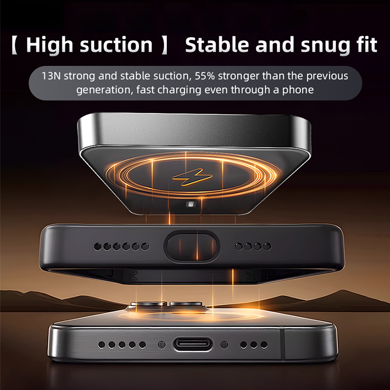 Custom Portable Power Banks 5000mAh 10000mAh Capacity for Global Market Magnetic Wireless Charger 5000 10000 Mah Metal PowerBank