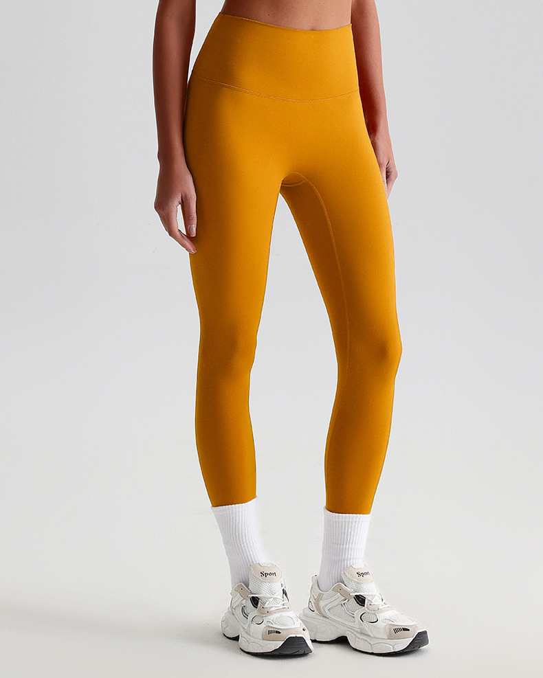 GH Low MOQ Custom Logo Solid New Fashion Fitness Tights High Waisted Butt Lift Yoga Pants Leggings Breathable Elastic Waist