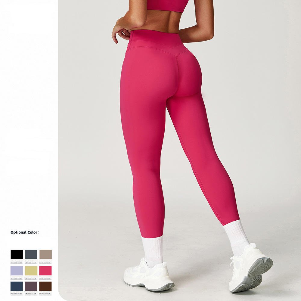 GH Wholesale High Waisted Sports Tights Workout Yoga Pants Leggings for Women Gym Fitness Yoga Leggings