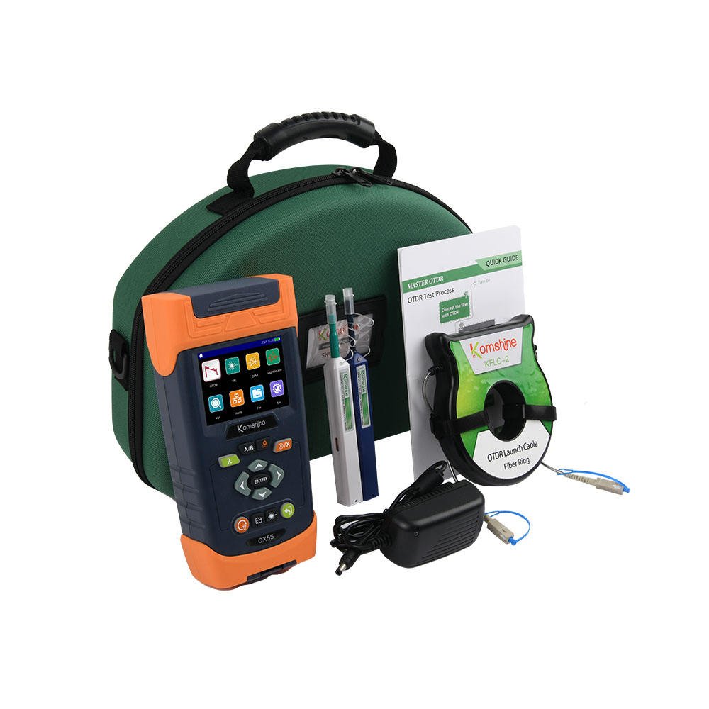 OTDR QX55 Fiber Tester High-precision Small Blind Optical Time Domain Reflectometer 10Gpon Wave Splitter