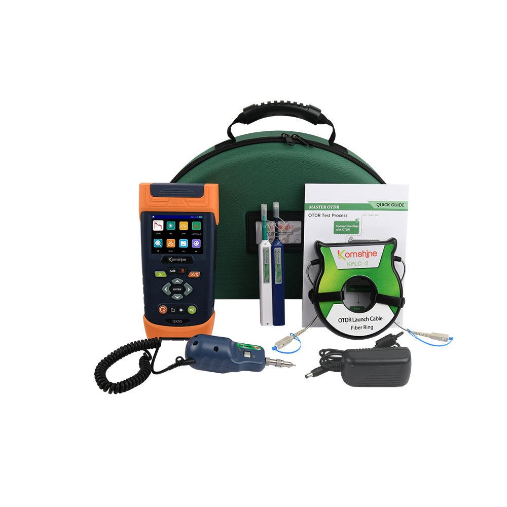 OTDR QX55 Fiber Tester High-precision Small Blind Optical Time Domain Reflectometer 10Gpon Wave Splitter