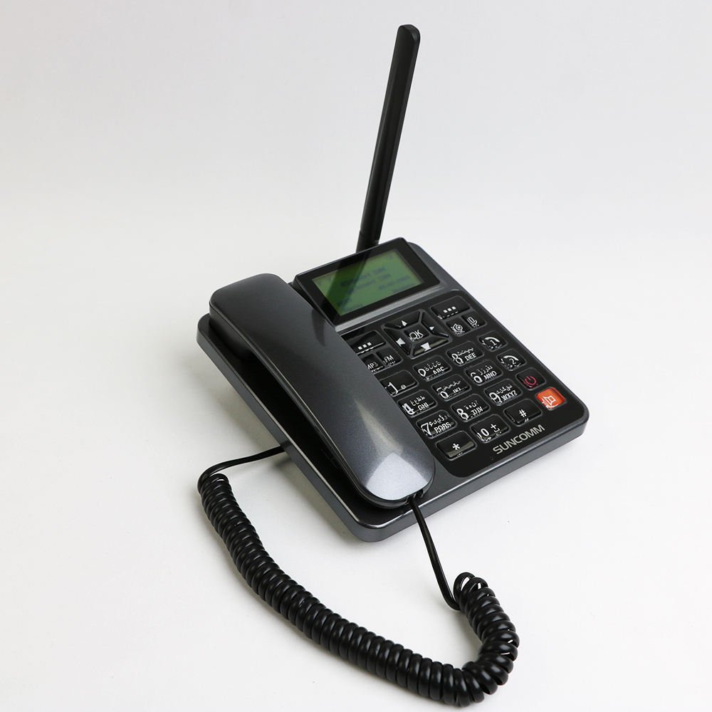 New Wireless Desktop Telephones Suncomm G518 Gsm Landline Cordless Phone for Office Big Battery