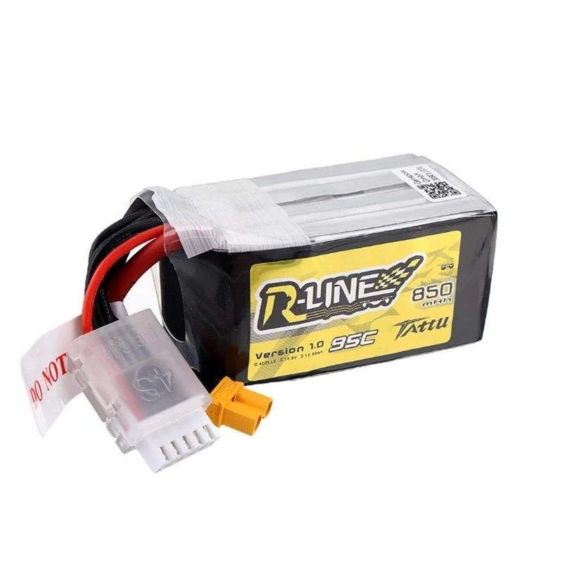 Tattu R-Line 1.0 2.0 Rechargeable Battery 550/650/750/850/1050/1300/1550/1800mah 95C 3S 4S 6S for RC Racing