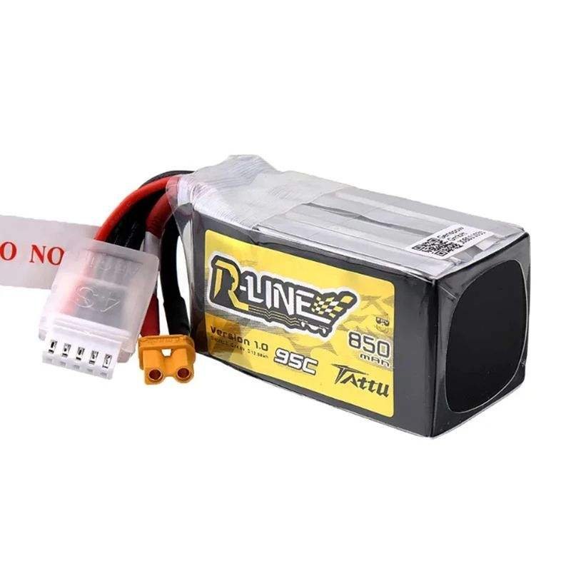 Tattu R-Line 1.0 2.0 Rechargeable Battery 550/650/750/850/1050/1300/1550/1800mah 95C 3S 4S 6S for RC Racing