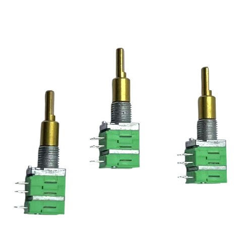 Favor Union High Quality 2-Gang 9mm Metal Dual Shaft Rotary Potentiometer Rheostat C25K/B10K Professional Audio 300 Degree Hole