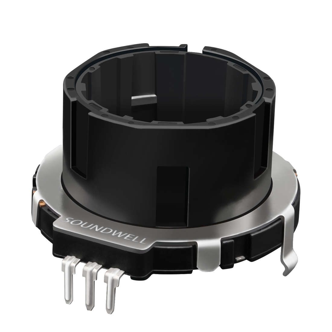 For EC28 28mm Hollow Shaft Mechanical Encoder for Automotive Electronics Rotary with 5V Supply and 10000 Cycles Life