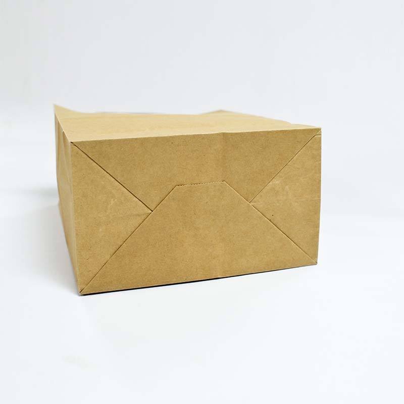 Custom for Food Grade Kraft Paper Bag Recycled Brown Paper Bag Take Away Paper Bag with Logo Printed
