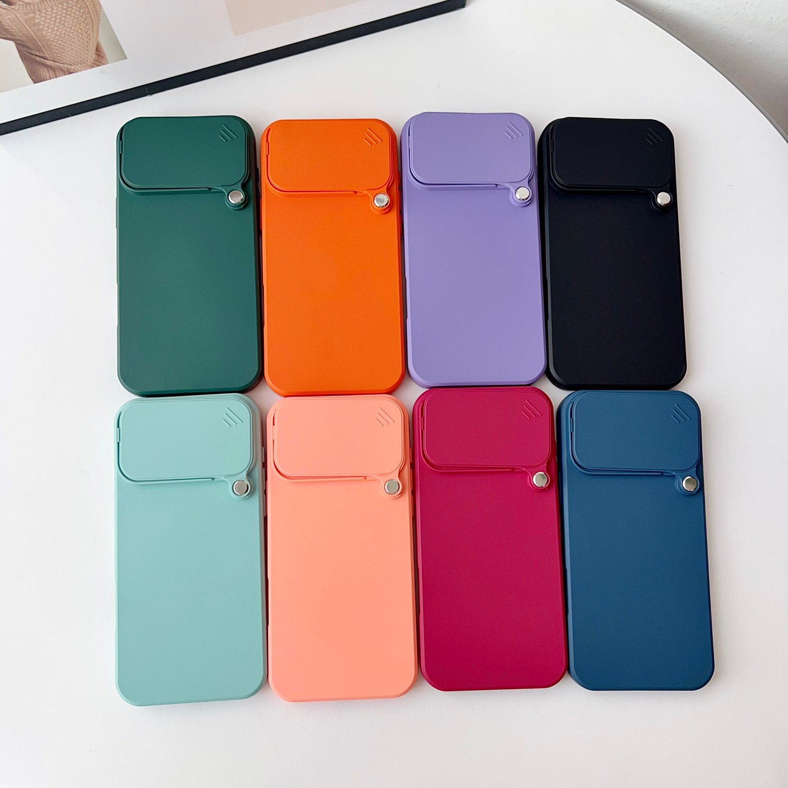 Hot High Quality Anti-Fall Cover Skin Friendly With Sliding Window Cell Phone Case for iPhone 17 Air 16 15 14 13 Mini XR 11 12