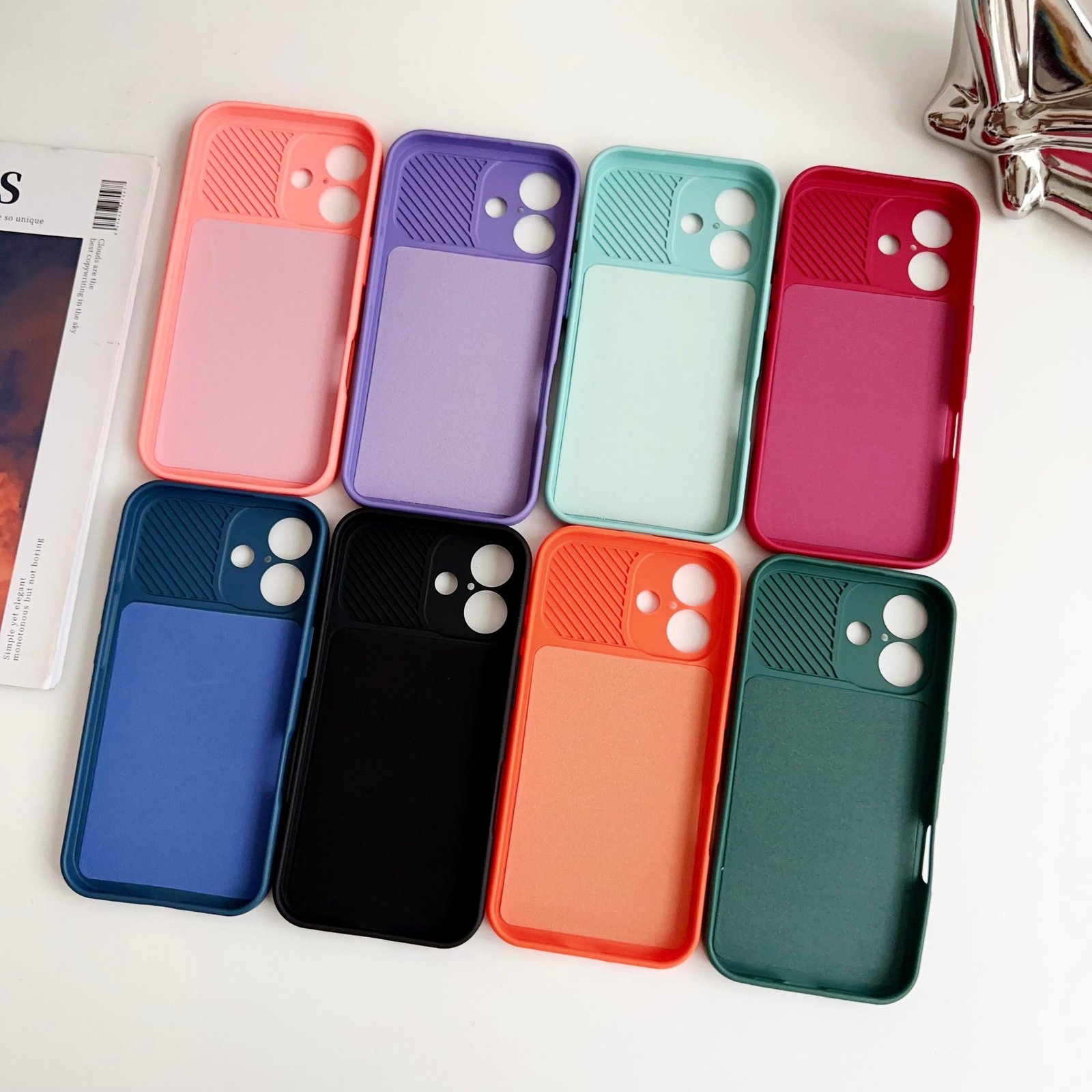 New Shockproof Soft Back Cover Cell Phone Case Camera Lens Protection Phone Case for iPhone 17 16 15 14 13 12 11 Pro Max XR SE