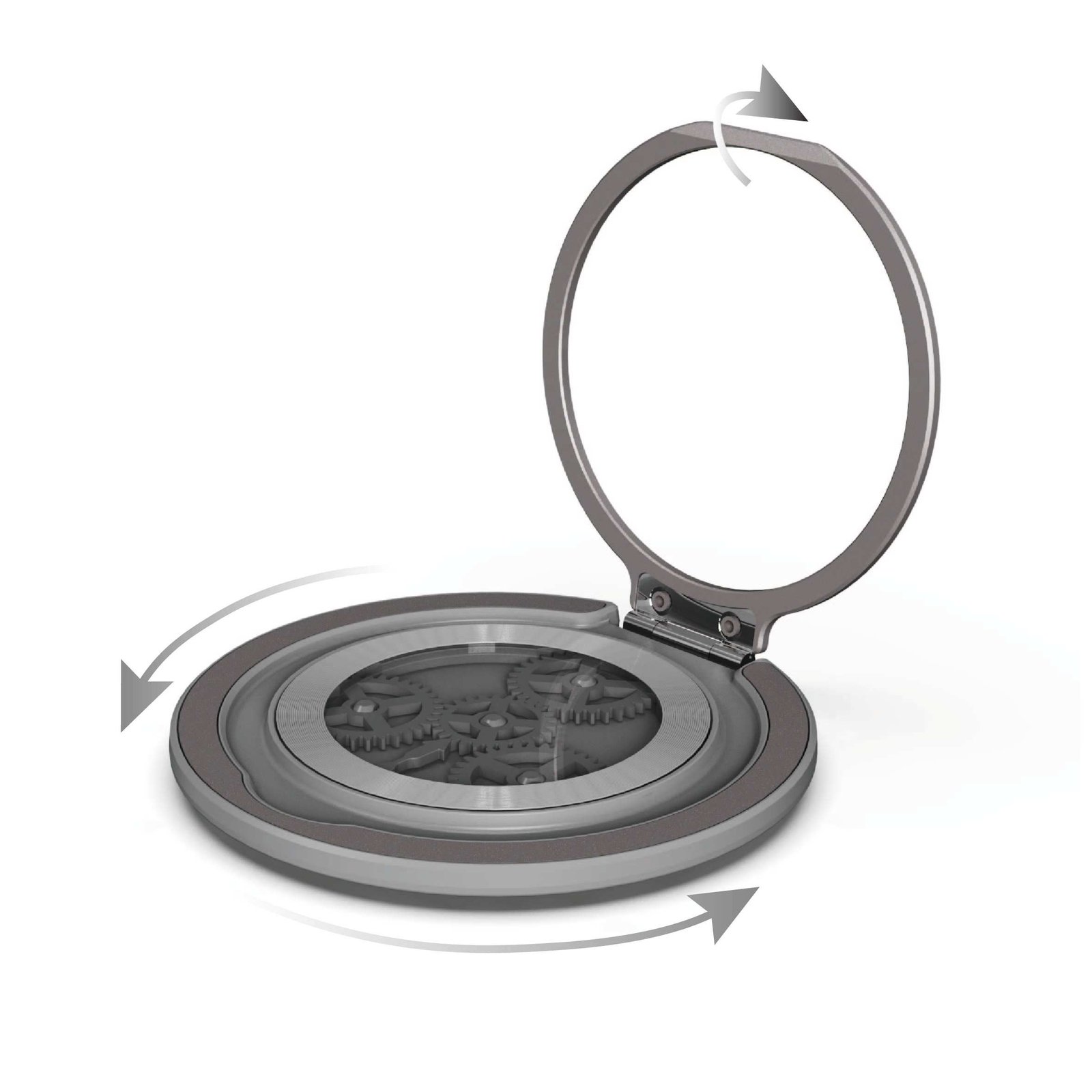 Ultra-Thin Foldable Aluminum Alloy Adjustable 360 Degree Rotating Adhesive Fix Finger Ring Phone Stand Holder New Phone Grip