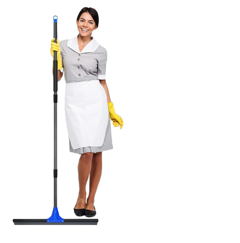 Floor Squeegee Broom Heavy Duty for Kitchen, Swimming Pool, Concrete Floors,Shower Tiles,Garages,Windows,Glass,Pet Hair Removal