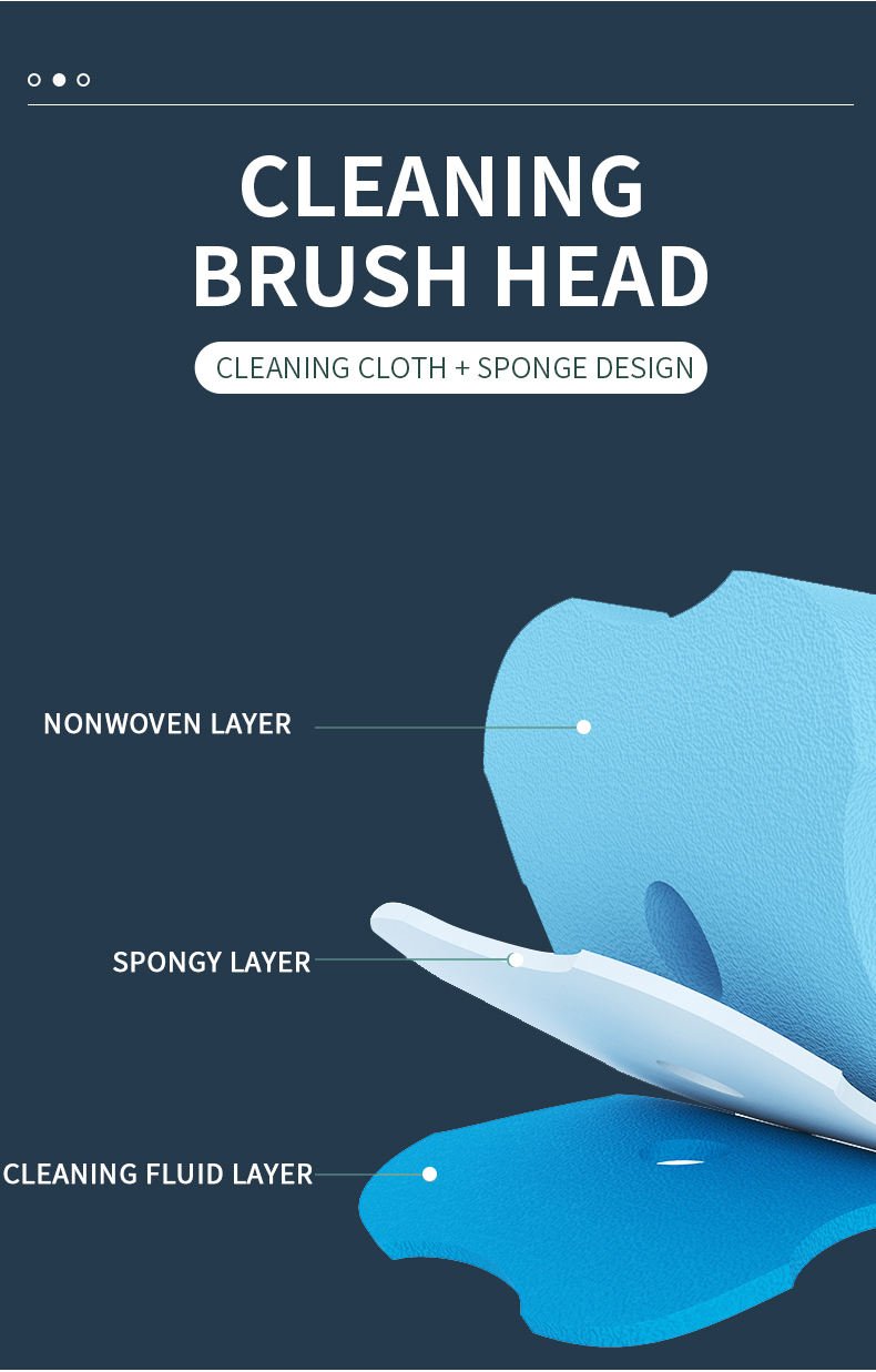 Disposable Toilet Brush with 24 Refills Plastic Handle Sponge Brush Toilet Bowl Wand and Holder White Bathroom Cleaning Tool