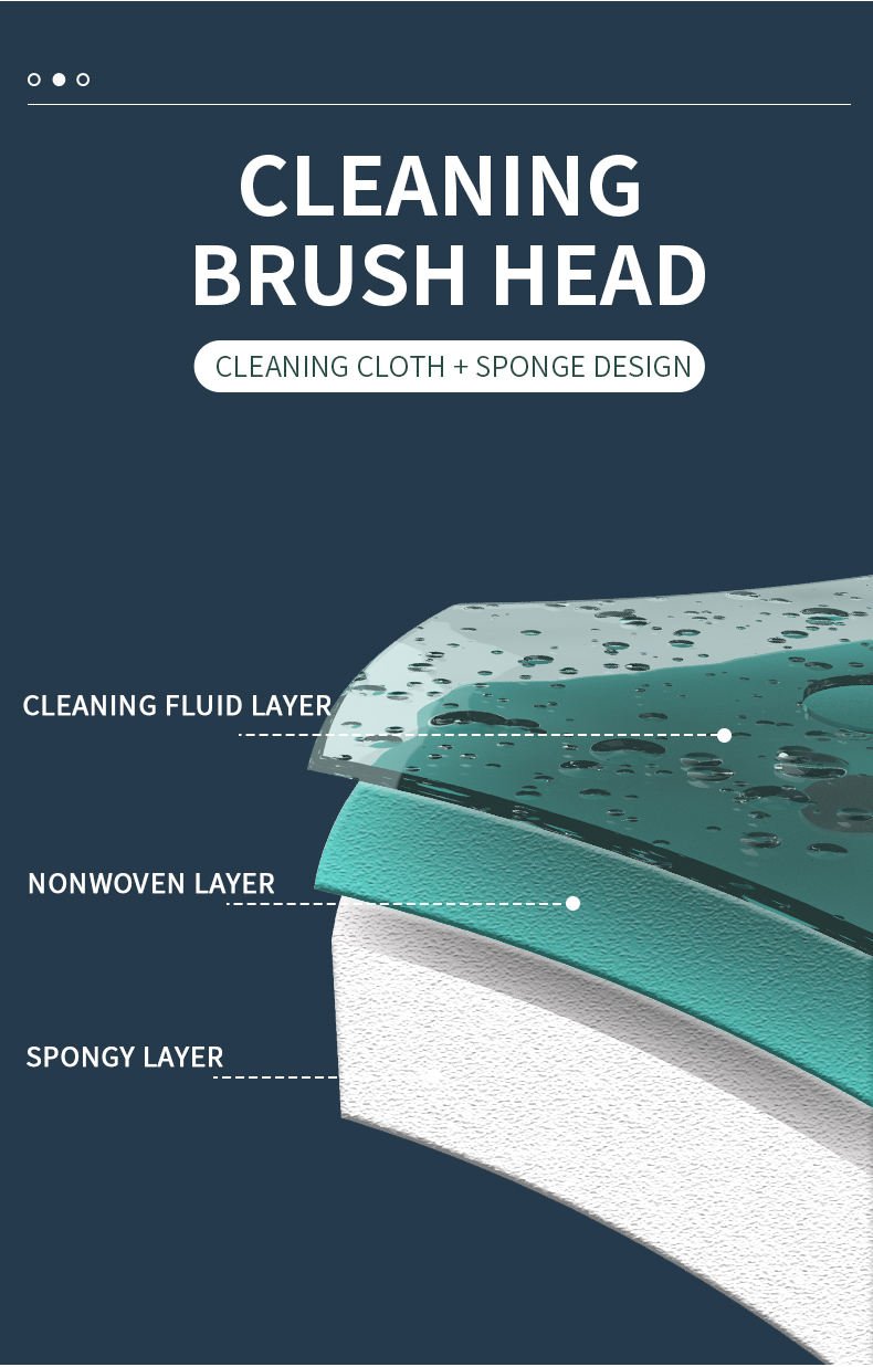 Disposable Toilet Brush with 24 Refills Plastic Handle Sponge Brush Toilet Bowl Wand and Holder White Bathroom Cleaning Tool