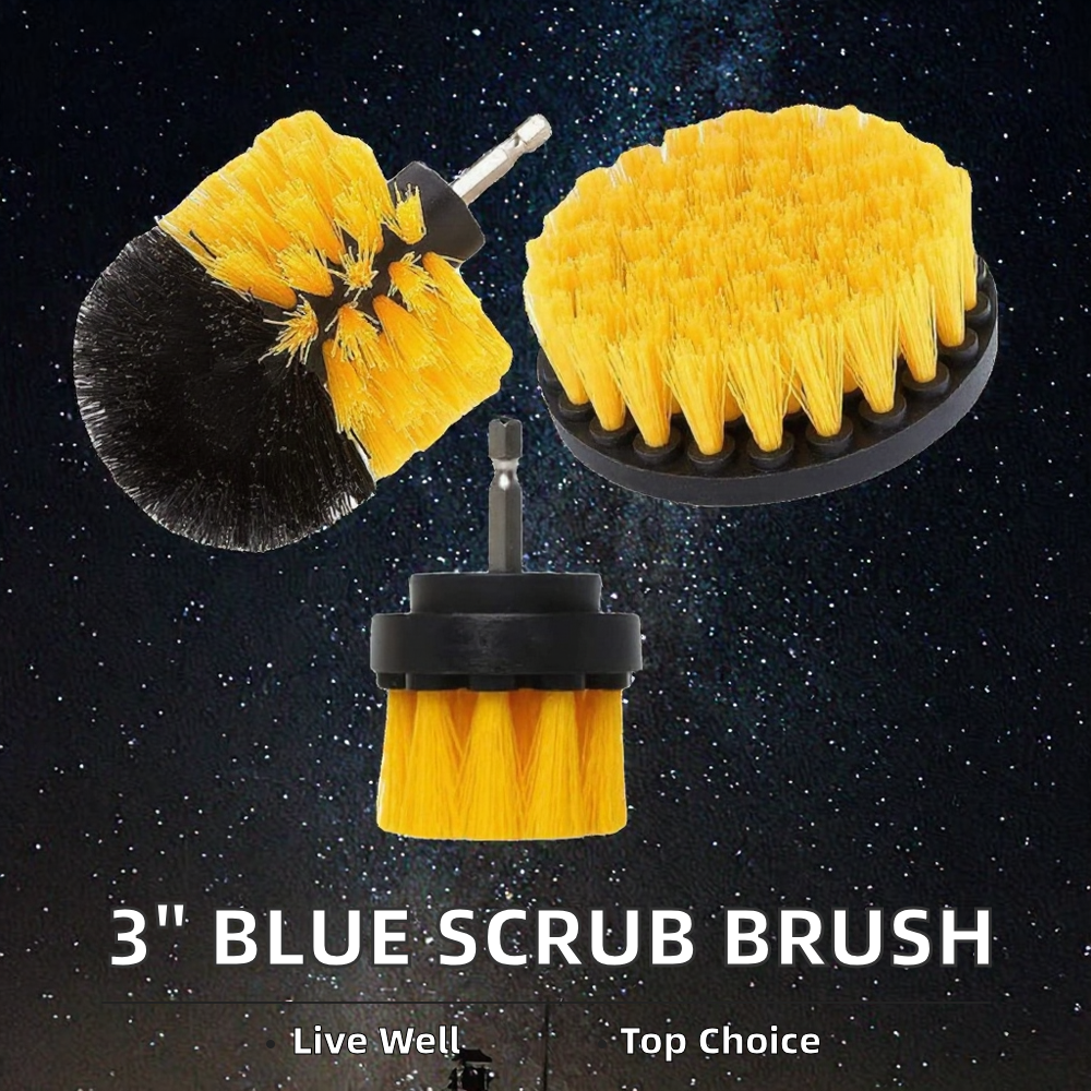 2-Inch PP Industrial Grade Polishing Drill Cleaning Scrub Brush OEM All-Purpose Bathroom Car Carpet Tile Sinks Corners