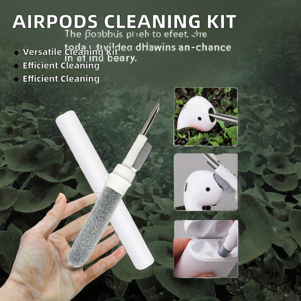 Durable Plastic Handheld Sustainable Sponge Cleaning Tool Kit for Bluetooth Earphones