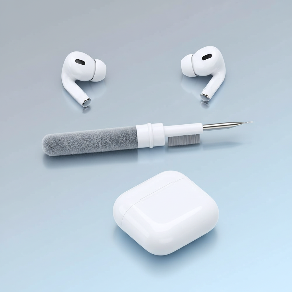 Durable Plastic Handheld Sustainable Sponge Cleaning Tool Kit for Bluetooth Earphones