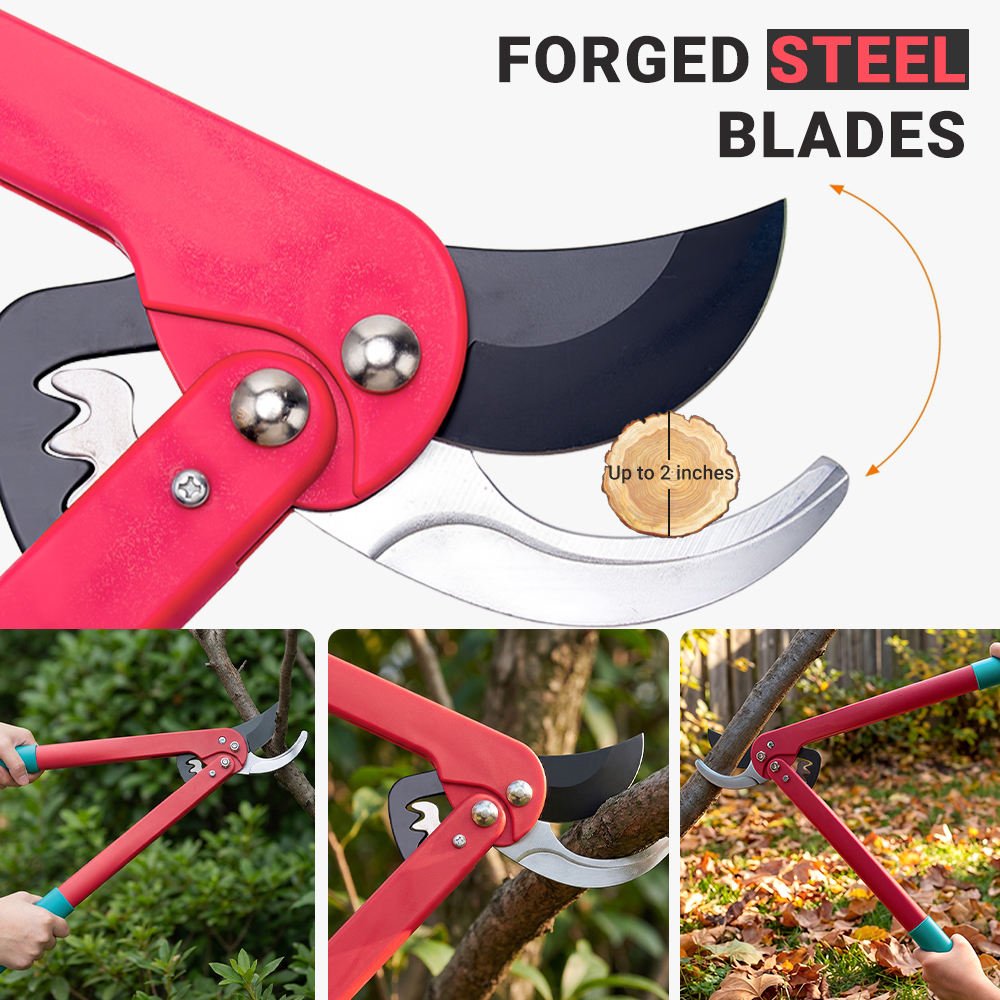 China Factory Bypass Loppers Heavy Duty Garden Pruning Tool Professional Branch Cutter Wholesale Manual Tree Trimmer