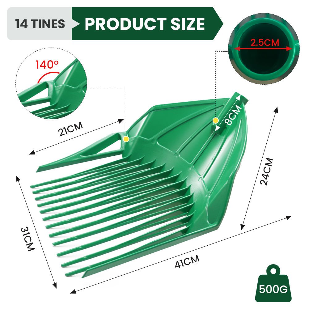 One99 ABS Manure Fork Head Replacement for Hay & Stable Use | Rugged Farm Tool Component | Factory Wholesale Orders Welcome