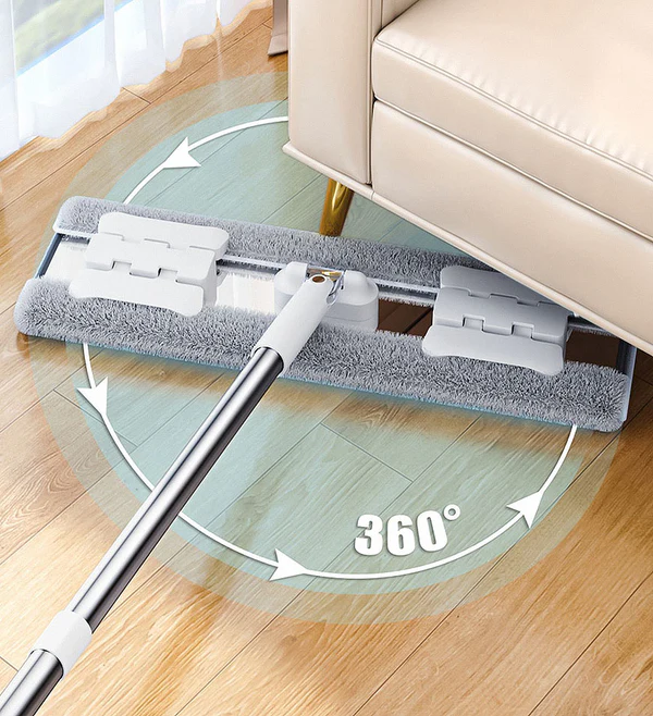 Joybos Professional Microfiber Mop 4 Reusable Flat Mop Pads Microfiber Hardwood Floor Wet and Dry Dust Mop