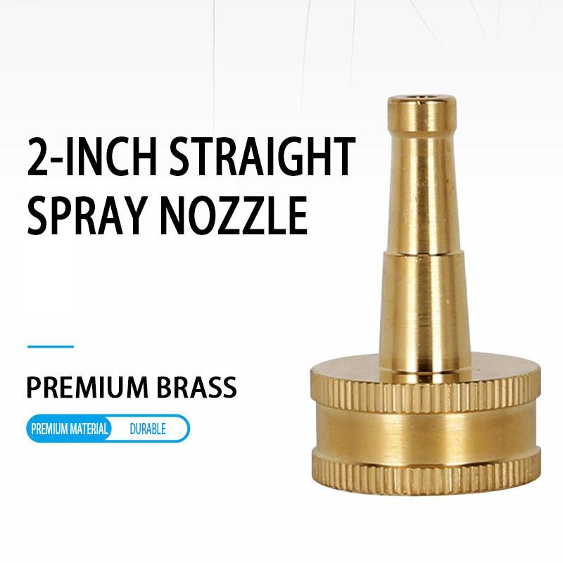 HENGXIN HX-3431 2 Inch Garden Quick Install Brass Water Hose Spray Pipe Twist Sweeper Nozzle