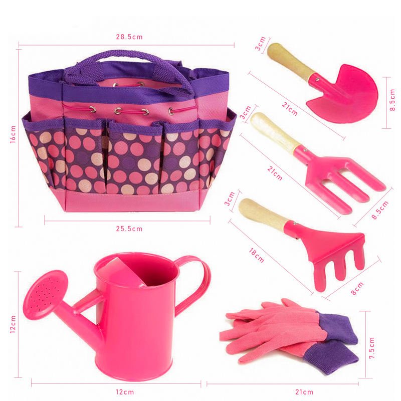 Mini Garden Tool Set Wooden Handle Carbon Steel 3-12 Pieces 3-Year Warranty Gemlight Brand Hand-Planting Equipment Flowers