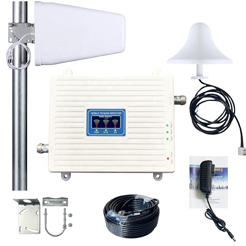 2026 Hot Selling 23dbm Power Gsm Cell Phone signal Booster With Outdoor and Indoor Mushroom Antenna