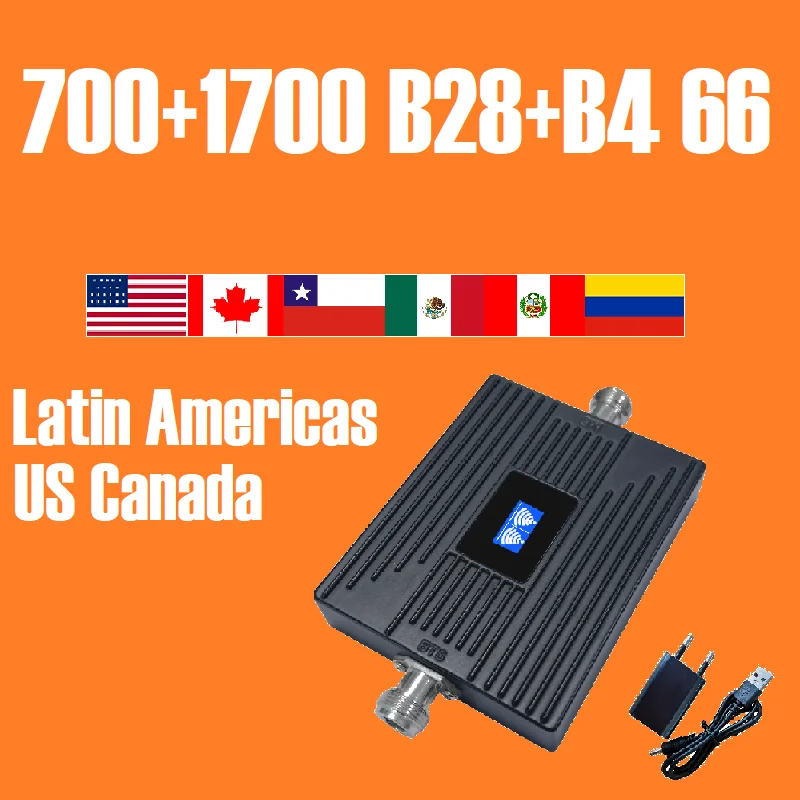 4G 5G 700 Band 28 B28 1700 2100 Band 4 66 Mobile Phone Signal Booster Cellular Signal Amplifier LTE DCS Repeater 2G 3G 4G 5G