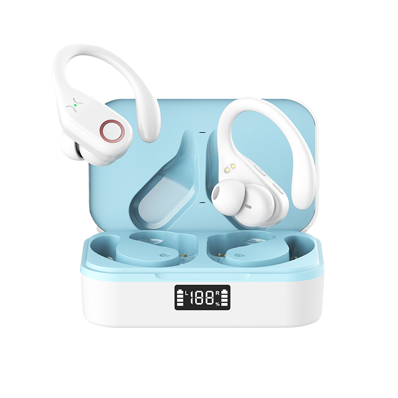 Hot Sale ANC Noise Reduction J10 Earphones 5.3 JL Chip HIFI 5-10 Hours IPX5 Waterproof LED Ear-hook Low Latency Touch Control