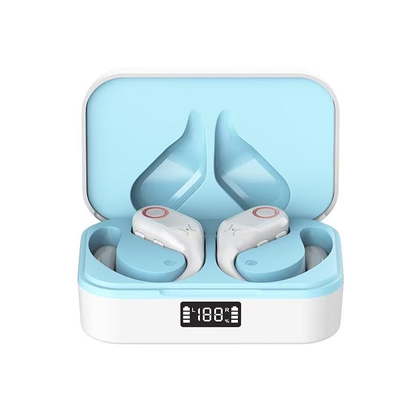 Hot Sale ANC Noise Reduction J10 Earphones 5.3 JL Chip HIFI 5-10 Hours IPX5 Waterproof LED Ear-hook Low Latency Touch Control