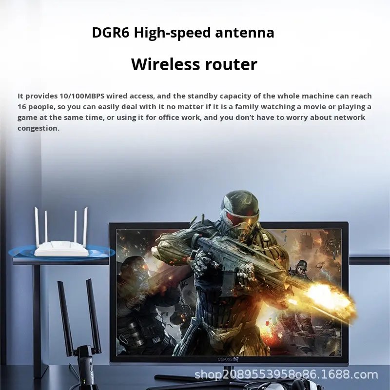 New Factory WiFi Router Home Smart 300Mbps Broadband High-Speed Wall-Penetrating 4G All-Network Compatible Wireless 2.4G