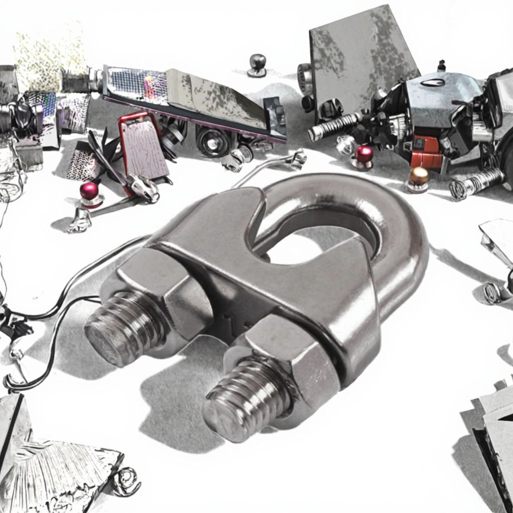 GuanHang GH-M2 DIN741 Stainless Steel Wire Rope Clips M2 304/316 3mm EP Finish Metric