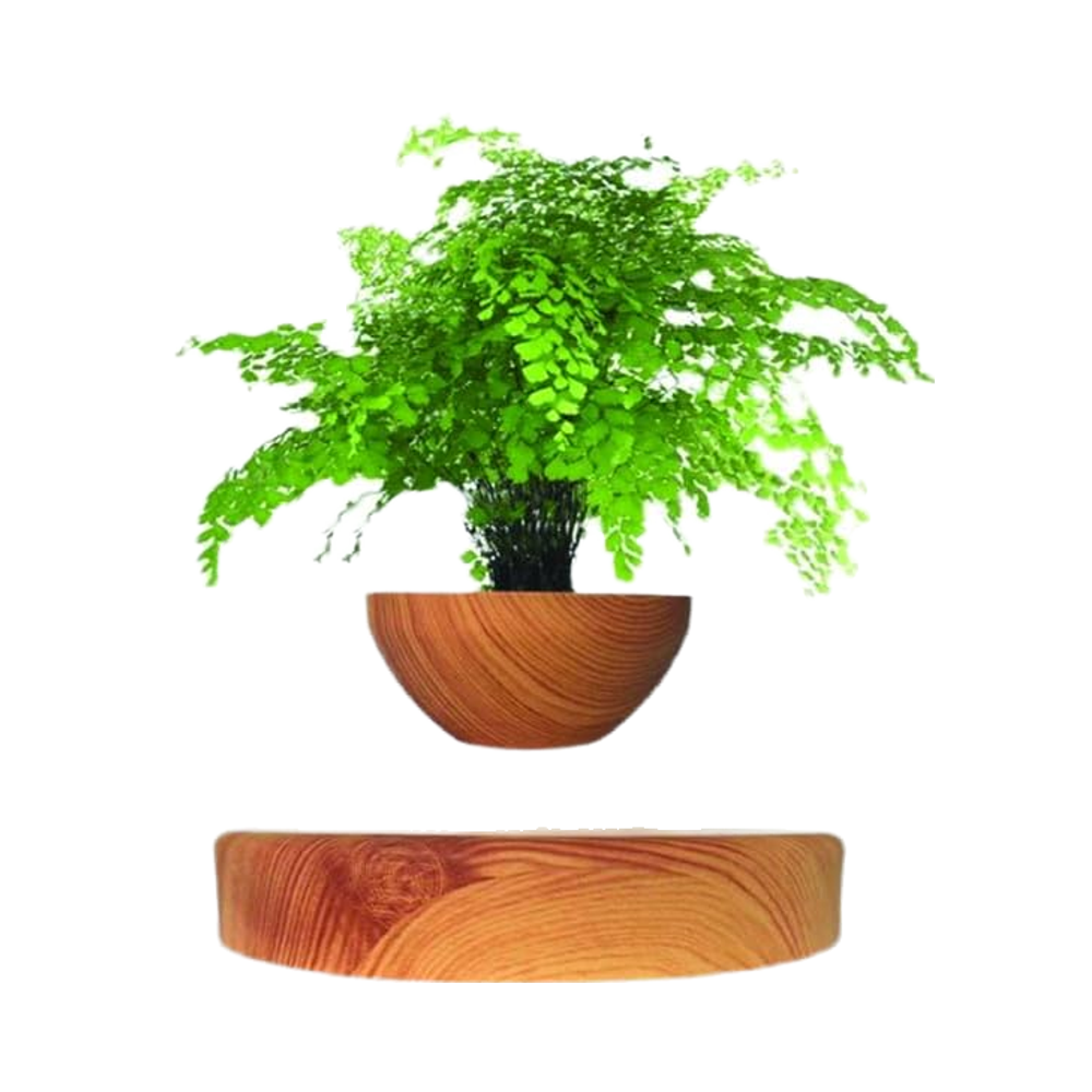 Eco-Friendly Levitating Air Bonsai Pot Modern Magnetic Levitation Suspension Flower Pot Digital Smart Plastic Material