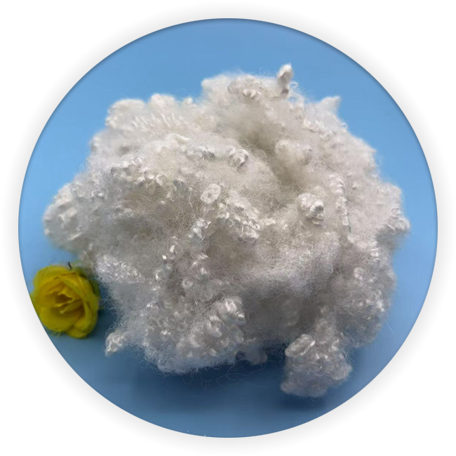 Factory Price Recycled Grade 3D 32MM Hollow Conjugated Siliconized HCS Polyester Staple Fiber for Filling