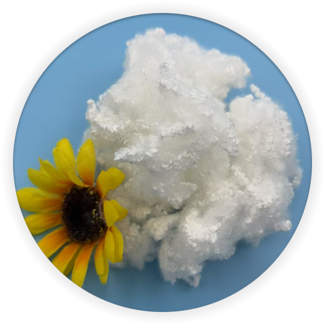 Best Selling Virgin Grade 3D 64MM Antibacterial HCS Polyester Staple Filling Fiber