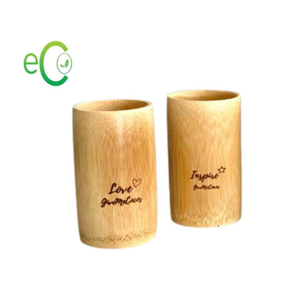 Disposable Reusable Eco-Friendly Natural Bamboo Wood Drinking Cup Wooden Tea Cup Coffee Mug Wine Mug 400ml Vietnam H12cm X
