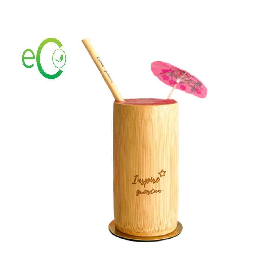 Disposable Reusable Eco-Friendly Natural Bamboo Wood Drinking Cup Wooden Tea Cup Coffee Mug Wine Mug 400ml Vietnam H12cm X