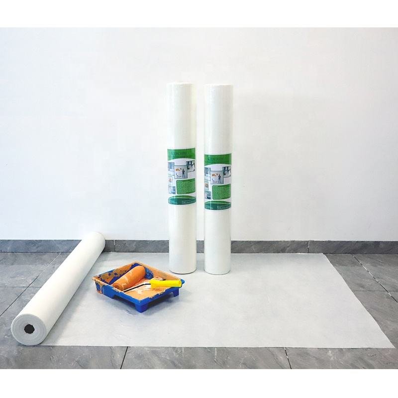 Wholesale Price Waterproof Self Adhesive Temporary Floor Protection Roll Covering 1X25/50m Painter Fleece Floor Protection Mat