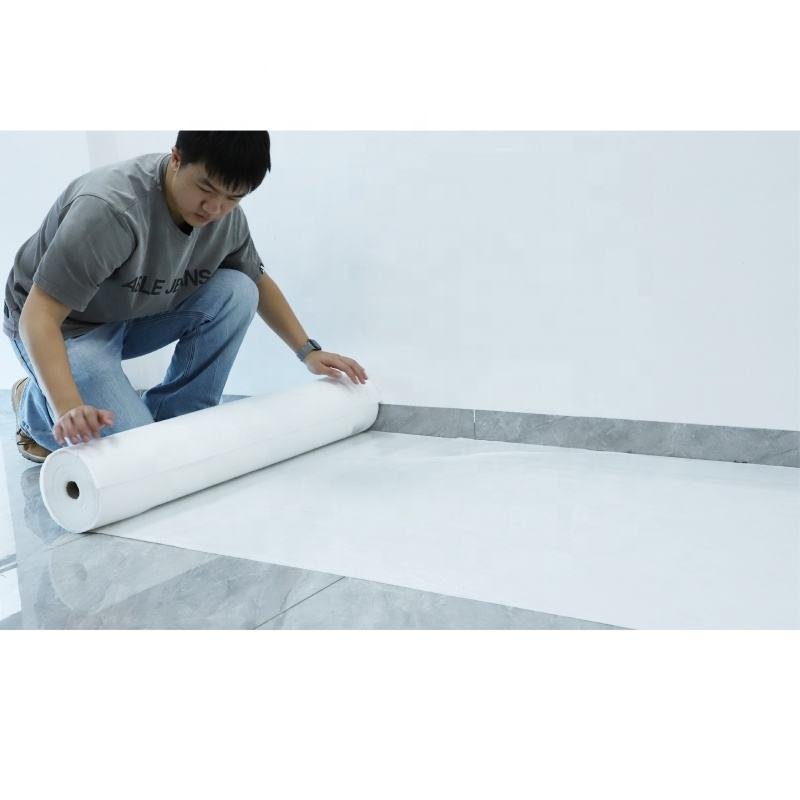 Wholesale Price Waterproof Self Adhesive Temporary Floor Protection Roll Covering 1X25/50m Painter Fleece Floor Protection Mat