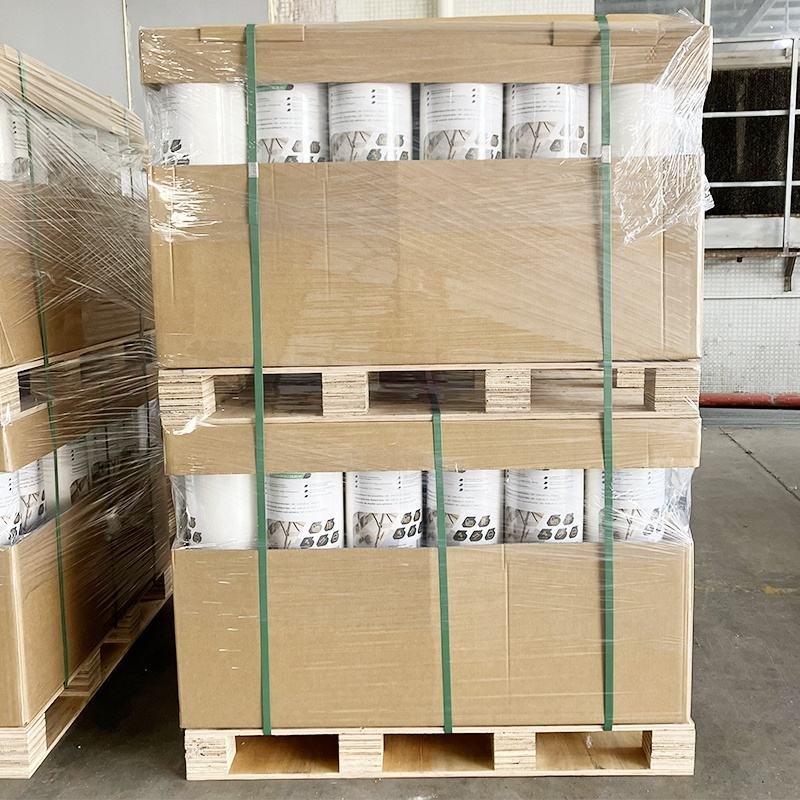 Custom Size Weight White Floor Protection Film Self Adhesive Floor Protector Cover Fleece for Moving, Painting and Construction