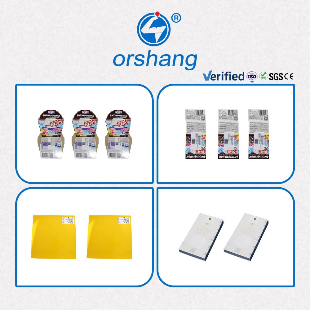 Orshang Electric Automatic Flat Labeling Machine Touch Screen Bearing Wood Case Pouch 1mm Precision 60-100 Pieces/Minute