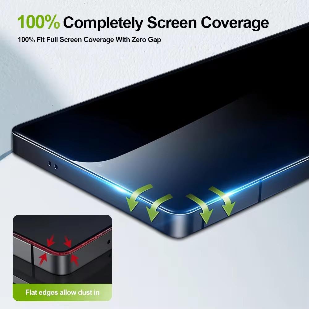 Ultrathin Privacy Fingerprint Unlock Borderless Tempered Glass Screen Protector for S24 ULTRA