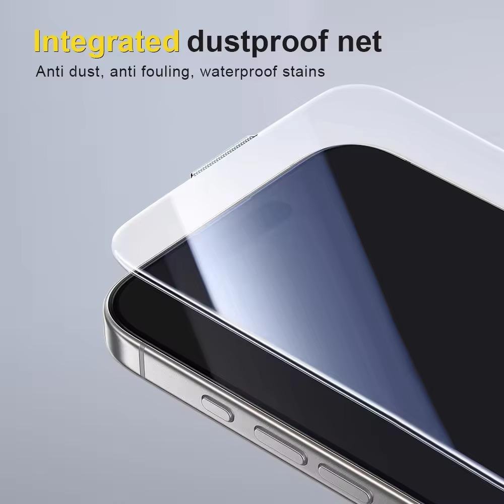 Privacy Fingerprint Unlock Borderless Full Glue Curved Tempered Glass Screen Protector for S24 ULTRA