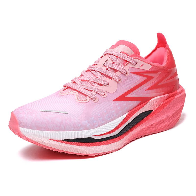 New Spring Racing Shock Absorbing High-Elasticity Running Shoes Casual Sports Shoes Unisex Breathable Mesh Upper Rubber Outsole