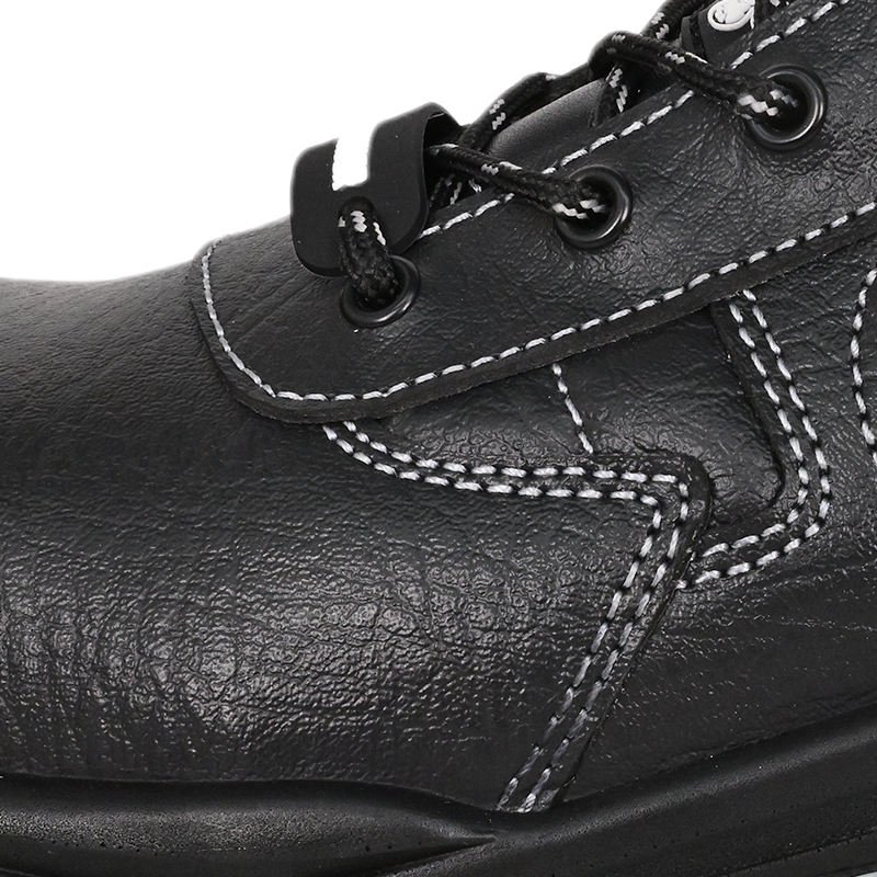 Leather Iron Steel Toe Pu Safety Shoe Boot for Work Dual Density Pu Workwear Footwear Shoe Safeti Safety Shoes