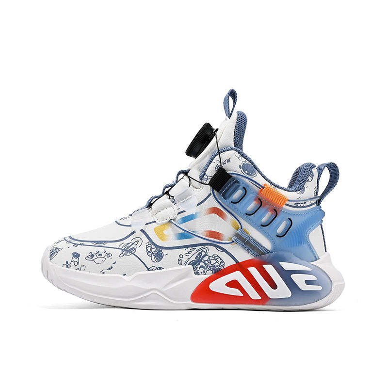 Hot Sales Boys 13 14 Years Basketball Children Shoes Luxury Designer Sports Basketball Shoes for Kids